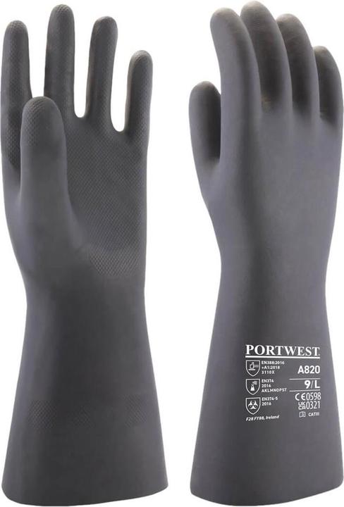 Actual product image Portwest Unisex Adult A820 Neoprene Chemical Gauntlet (XL)