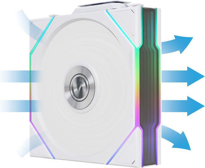 Actual product image Lian-Li UNI FAN TL Wireless Lüfter, ARGB, PWM, 3er-Pack - 120 mm, weiss UNI FAN TL Wireless L (120 mm, 3 x)