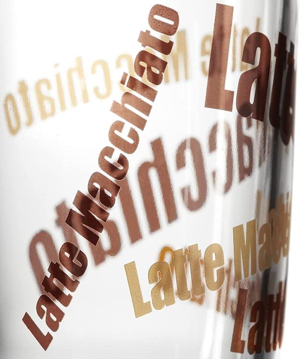 Immagine prodotto Leonardo Bicchiere Latte Macchiato Napoli con testo 380 ml, trasparente (380 ml, 1 x)