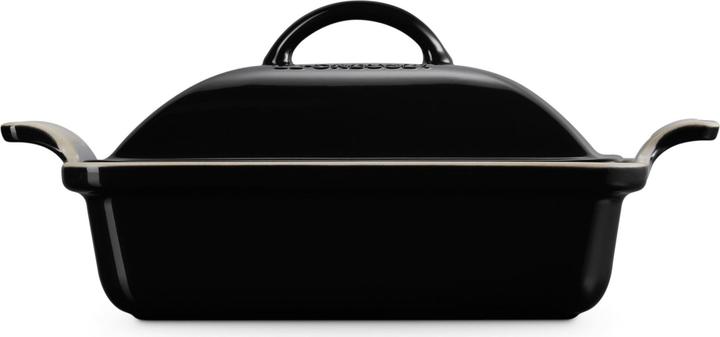 Produktbild Le Creuset Auflaufform Tradition mit Deckel schwarz glänzend 30,6cm