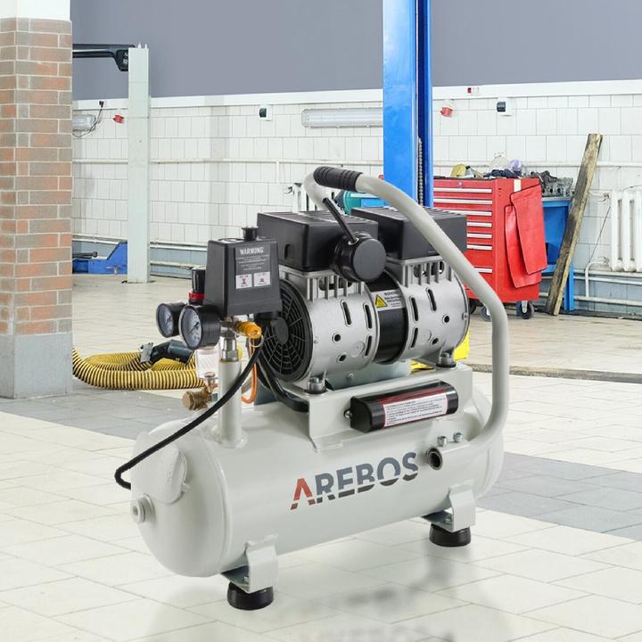 Actual product image Arebos Whisper compressor (8 bar, 12 l)