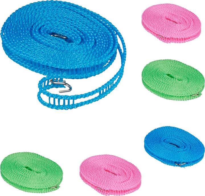 Actual product image Relaxdays 6x clothesline (5 m)