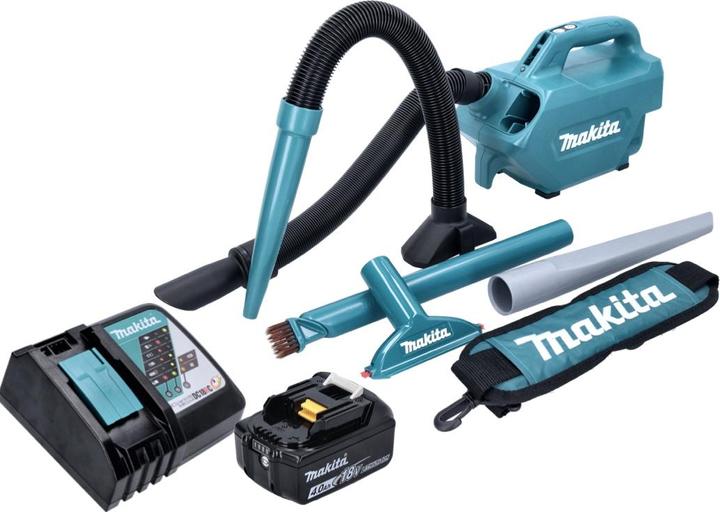 Produktbild Makita DCL 184 RM1 Akku Staubsauger 18 V 54 mbar 0,5 l + 1x Akku 4,0 Ah + Ladegerät
