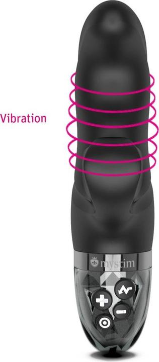 Actual product image Mystim Hop Hop Bob eStim Vibrator Black