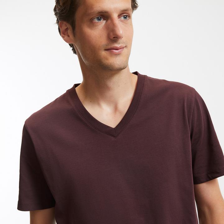 Produktbild La Redoute Collections T-Shirt mit V-Ausschnitt (S)