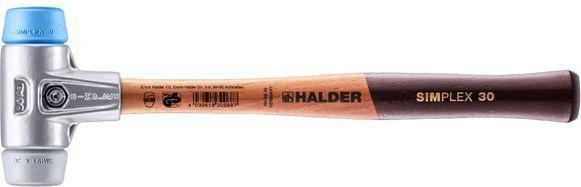 Immagine prodotto Halder Martello con rivestimento morbido 850 60mm TPE-soft/TPE-mid AL alloggiamento Simplex (850 g)