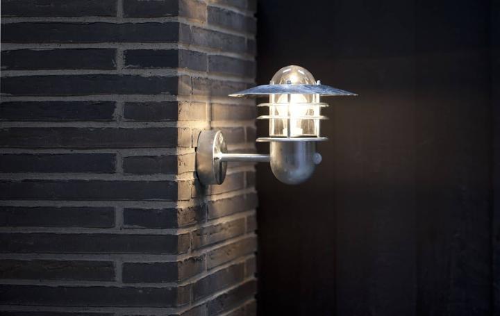 Image du produit Nordlux Agger, applique avec capteur, galvanisé (E27, IP54)