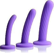 Image du produit XR Brands Ensemble de godemichés en silicone Tri-Play 3 pièces