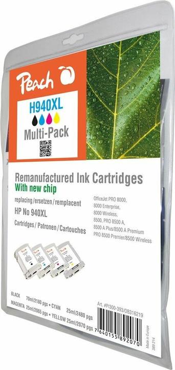 Produktbild Peach 940XL Multipack (M, Y, BK, C)
