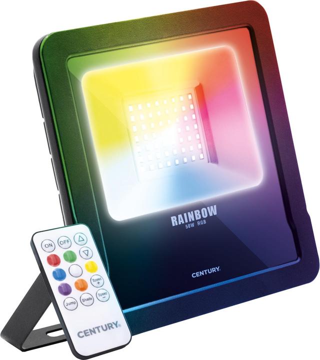Actual product image Century Rainbow floodlight 50 watt, IP65 incl. remote control (IP65)