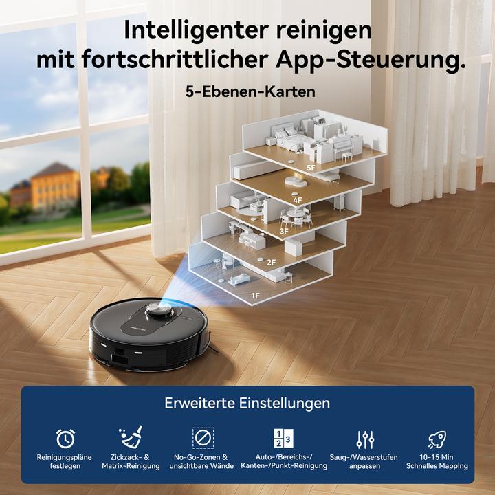 Immagine prodotto Proscenic Q8 Saugroboter mit Wischfunktion (Robot aspirapolvere)