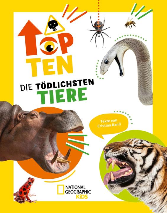 Immagine prodotto National Geographic Die tödlichsten Tiere. Ein aufregendes Count-Down der gefährlichsten Tiere (Top Ten) (Tedesco, Cristina Banfi, Massimo Miato, 2024)