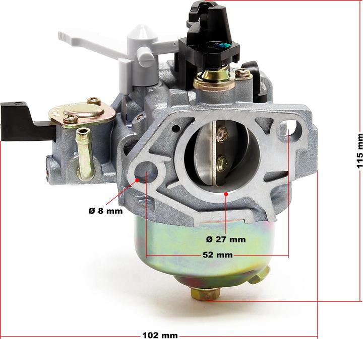 Produktbild Wiltec LIFAN Benzinmotor 13 PS Ersatzteil Vergaser Benzin Motor