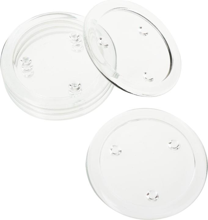 Actual product image VBS Candles glass coasters, clear, 5 pieces, Ø 10 / 7.5 cm (5 x, Glass coaster)