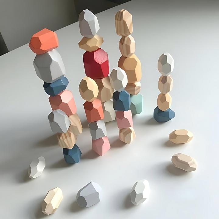 Image du produit Milkii Pierres à empiler en bois