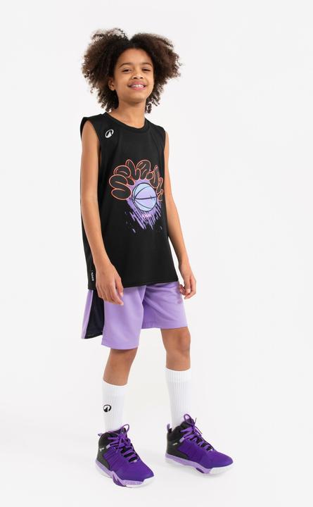 Produktbild Kipsta Kids' Sleeveless Basketball Jersey TS500 Fast - Black (12, 13, 14)
