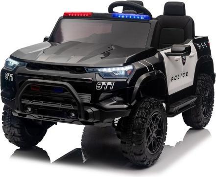 Produktbild Es-toys Kinderfahrzeug – Elektro Auto “Polizei” – 24V Akku, 4x200W Motoren, EVA-Reifen, Ledersitz (24 V)