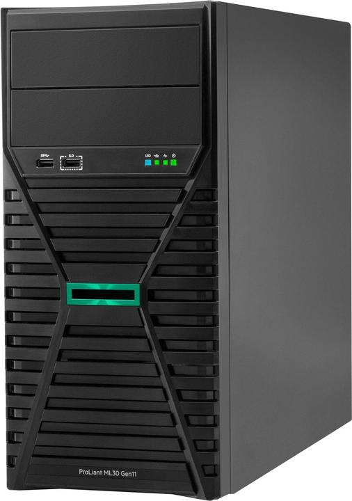 Produktbild HPE ProLiant ML30 Gen11 Tower Xeon E-2434 4-Core 3.4GHz 1x32GB-U 8xSFF Hot Plug 2x480GB SSD VROC 800 (Intel Xeon E-2434, 32 GB, Tower Server)