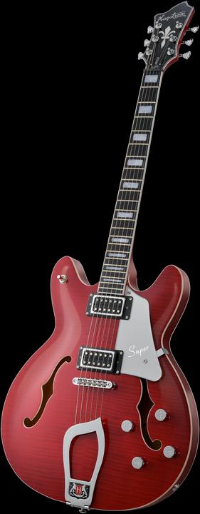 Immagine prodotto Hagstrom Chitarra elettrica, Super Viking, Wild Cherry Transparent Flame