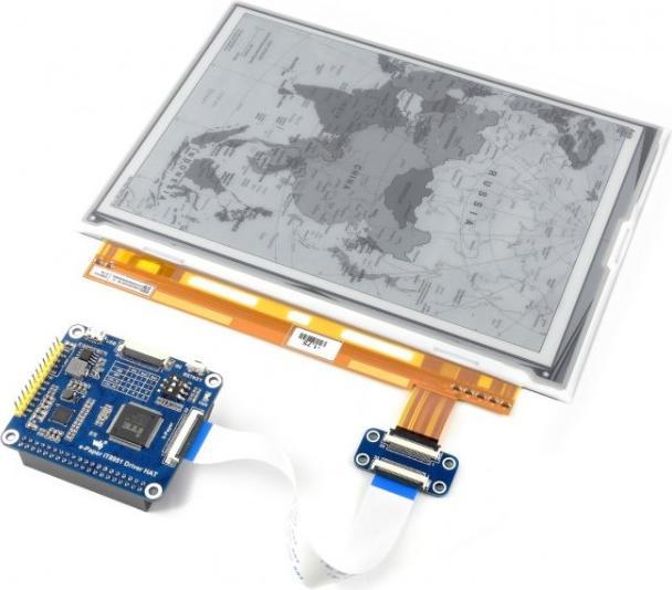 Image du produit WaveShare 1200x825 9.7inch Noir Blanc E-Ink Display Raspberry Pi HAT