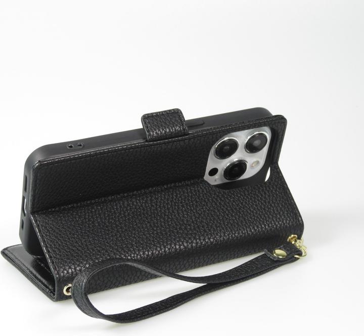 Produktbild PhoneLook Hülle Flip Wallet aus veganem Leder mit Brieftasche und Magnetverschluss (Apple iPhone 15 Pro Max)