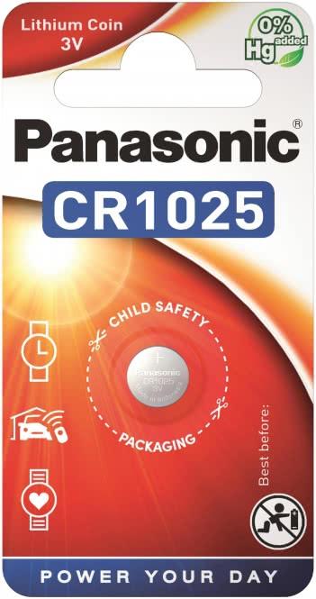 Immagine prodotto Panasonic Potenza al litio CR1025 (1 pz., CR1025, 30 mAh)
