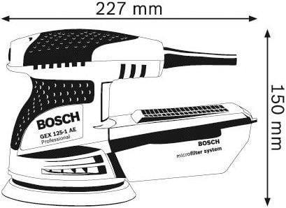 Actual product image Bosch Professional GEX 125-1 AE (Eccentric grinder, 250 W)