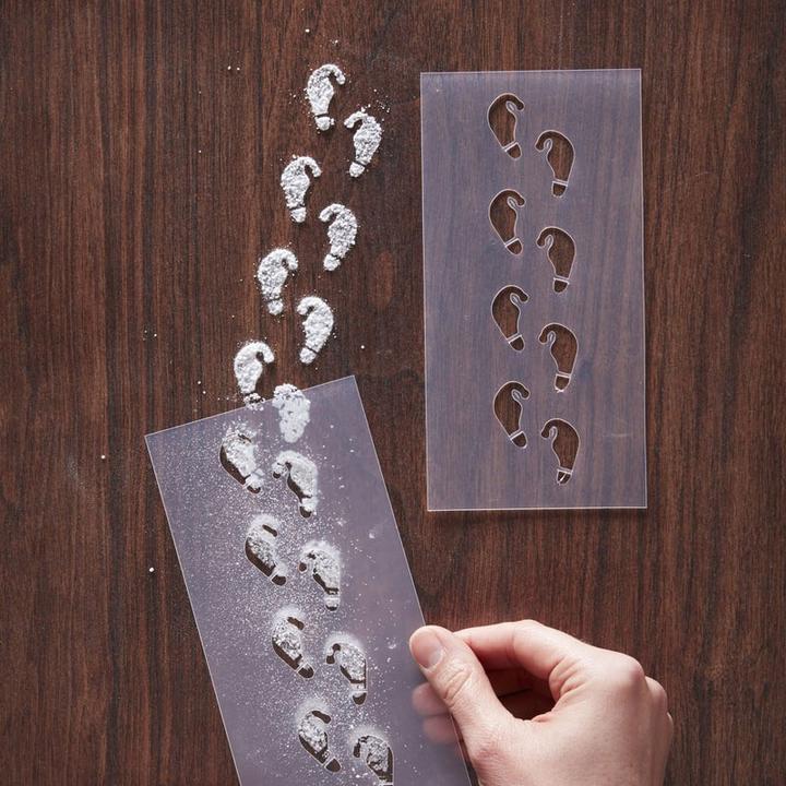 Image du produit Ginger Ray Stencil empreintes de pied elfe, 2 pièces