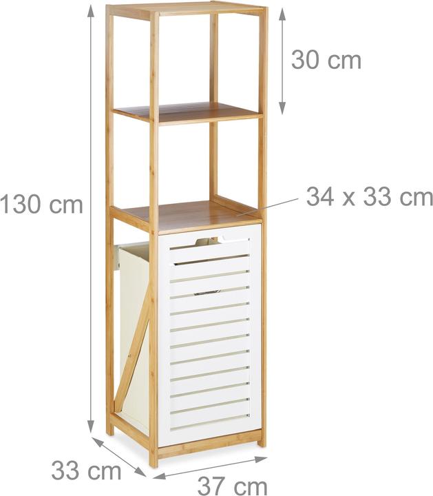 Actual product image Relaxdays Alex (37 x 33 x 130 cm)