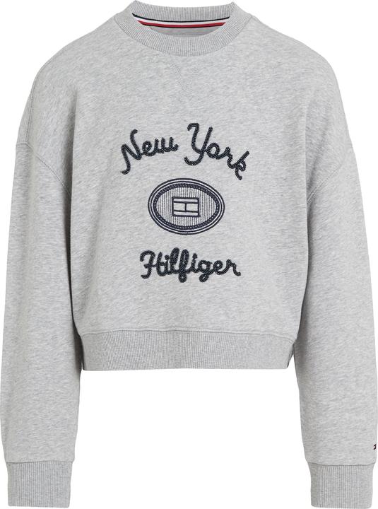 Immagine prodotto Tommy Hilfiger Kids NY Geborduurde Sweater - Girls - Grijs - 8 jaar (8)