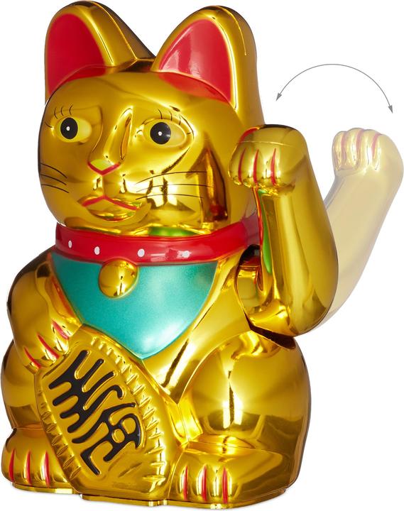 Produktbild Relaxdays Maneki Neko Winkekatze (10 x 8 x 16 cm)