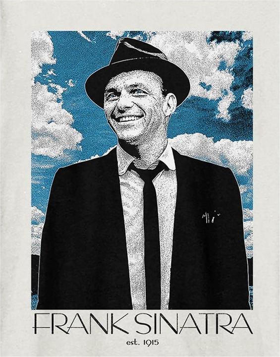 Actual product image Amplified Unisex Adult Blue Skies Frank Sinatra T-Shirt (XS)