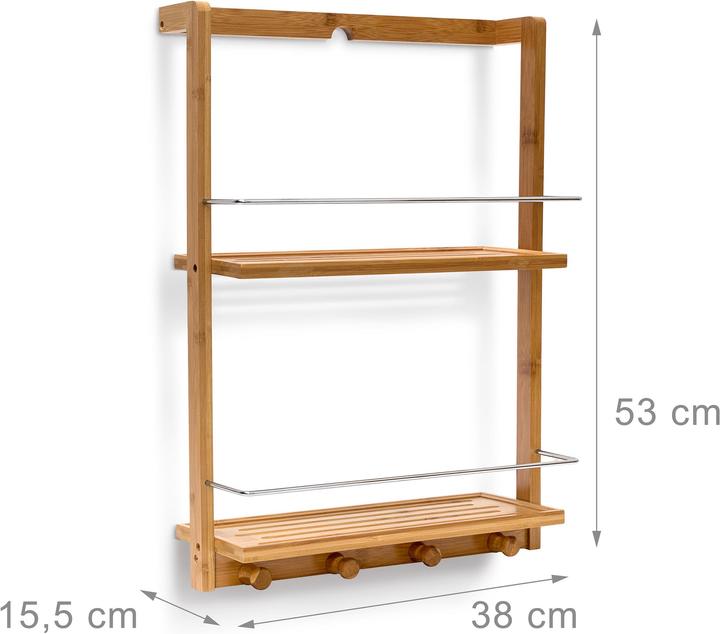 Produktbild Relaxdays Bambus (38 x 15.5 x 53 cm)