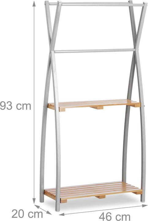 Actual product image Relaxdays Towel rail standing