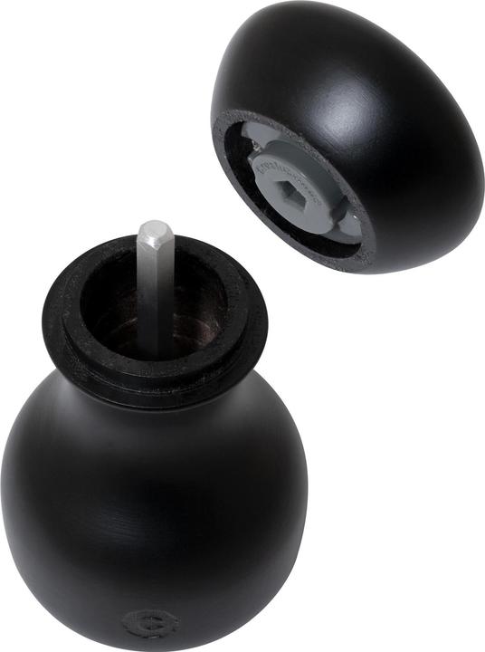 Actual product image Crush Grind Lyon Salt and Pepper Mill Set of 2, 9.6 cm, Black (Pepper, Salt)