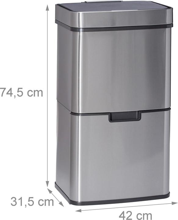 Actual product image Relaxdays Waste separation system (49 l)