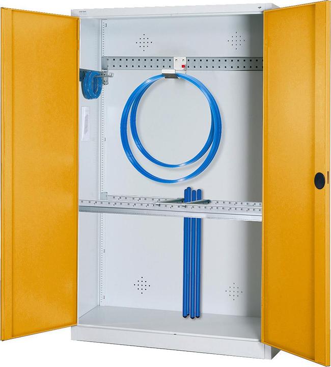 Immagine prodotto C+P Armadio modulare per attrezzature sportive con attrezzatura di base (HxLxP: 195x120x50 cm, con ante