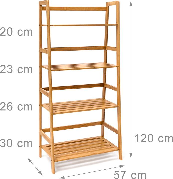 Actual product image Relaxdays Bookshelf (50 x 30 x 120 cm)