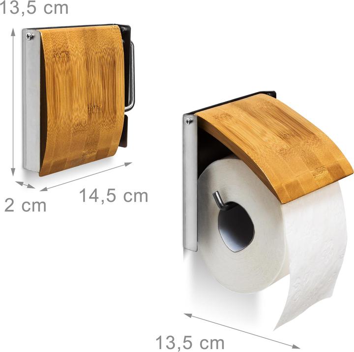 Actual product image Relaxdays Toilet paper holder