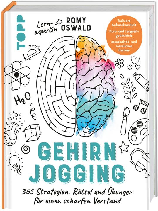 Actual product image Gehirnjogging - 365 Strategien, Rätsel und Übungen für einen scharfen Verstand (German, Romy Oswald, 2022)