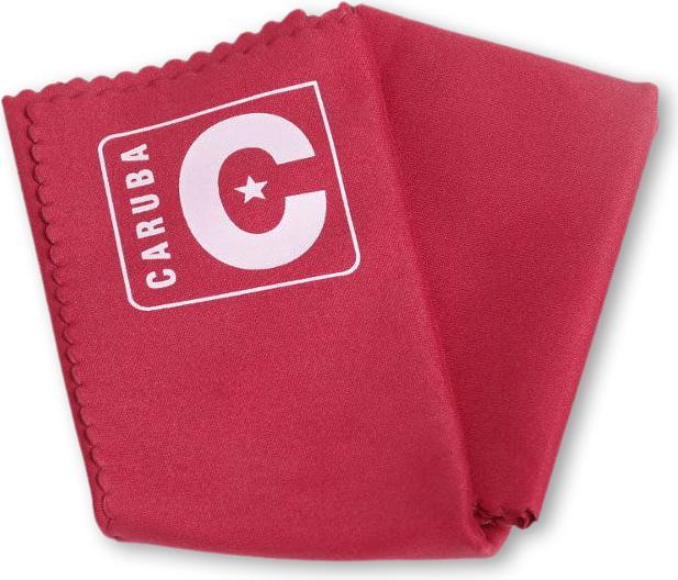 Actual product image Caruba Microfibre Lens Cloth 30x30 Red