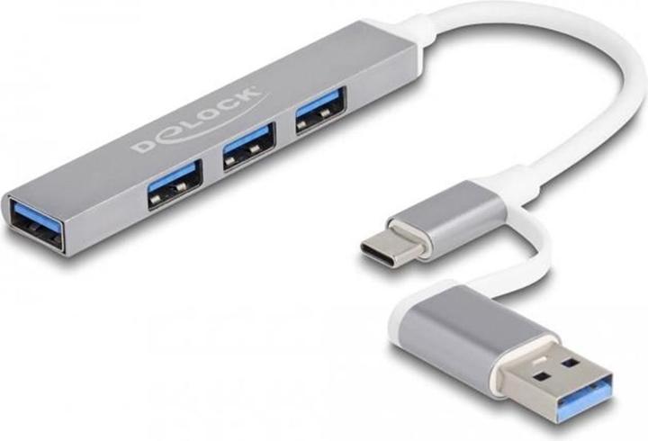 Actual product image Delock Slim (USB-C, USB-A, 4 Ports)
