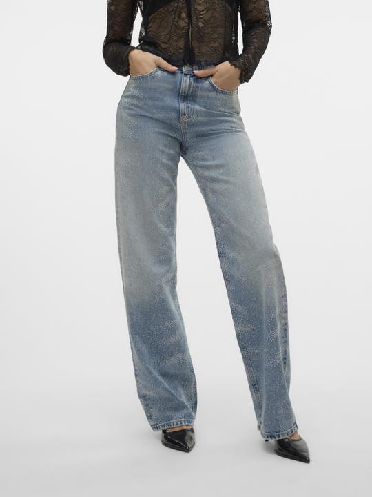 Image du produit Vero Moda VMTESSA Hohe Taille Weiter Beinschnitt Jeans Weit geschnitten (W31/L32)