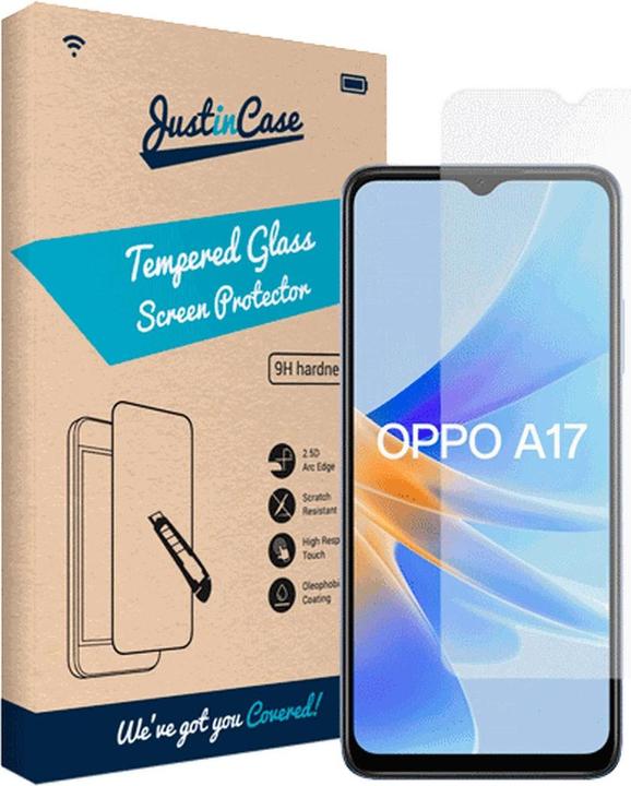 Produktbild Just in Case Gehärtetes Glas Clear Displayschutzfolie OPPO A17 (1 Stück, Oppo A17k)