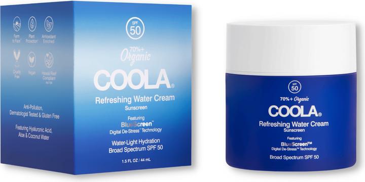 Actual product image Coola Suncare Refreshing Water (Sun cream face, SPF 50, 44 ml, 44 g)