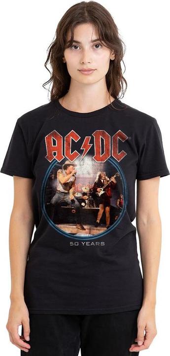 Actual product image AC/DC Unisex Adult Tour Logo T-Shirt (L)