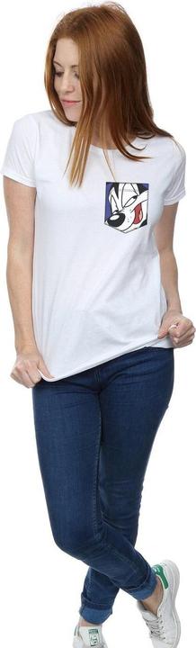 Image du produit Looney Tunes - T-shirt PEPE LE PEW FACE FAUX POCKET - Femme (XL)