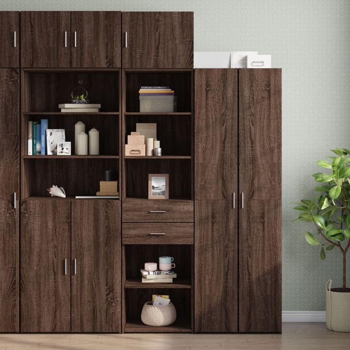 Image du produit VidaXL Armoire haute étroite aspect chêne (50 x 42.5 x 225 cm)