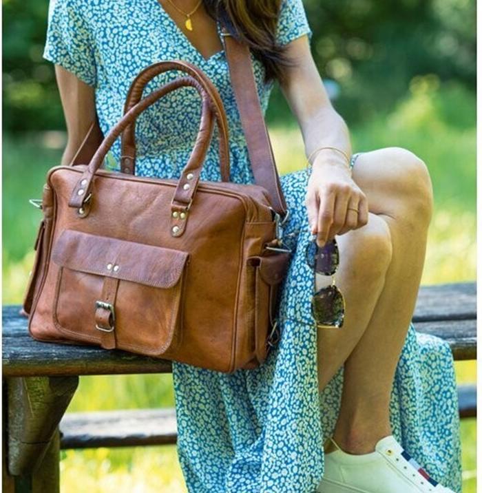Actual product image Saora Nomade1 business bag/handbag/shopper genuine leather