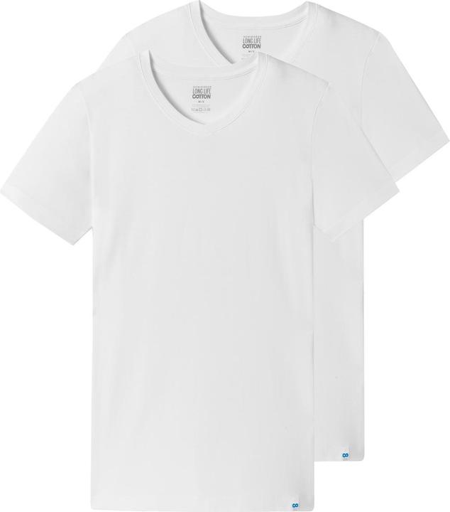 Produktbild Schiesser 2er Pack Long Life Cotton T-Shirt mit V-Ausschnitt (XXL)